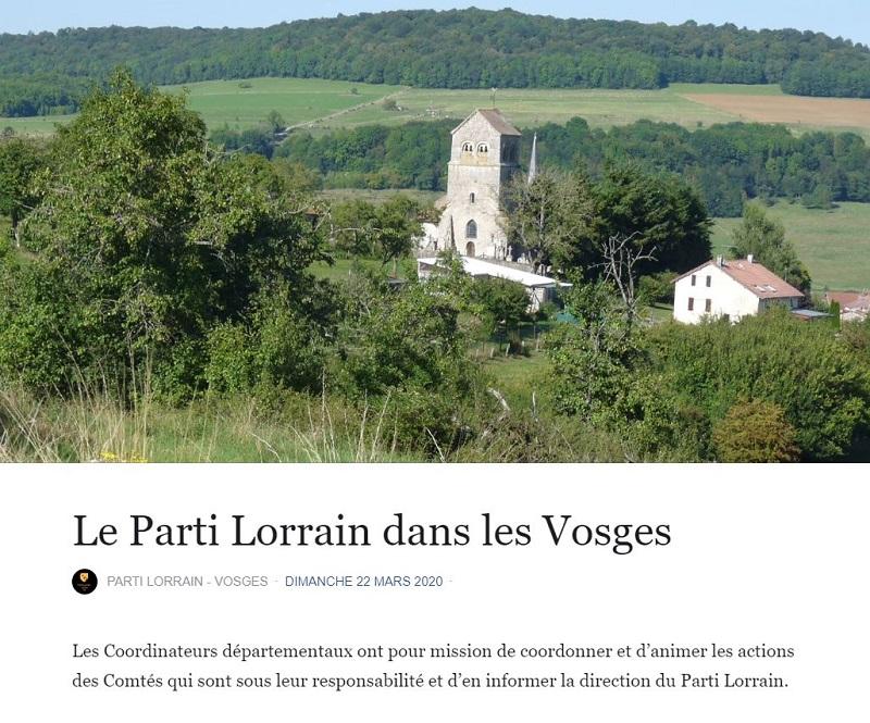 Parti Lorrain Vosges