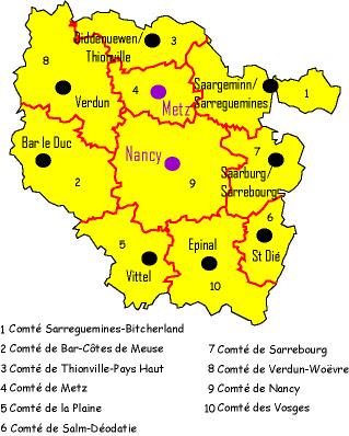 Carte comtes pl